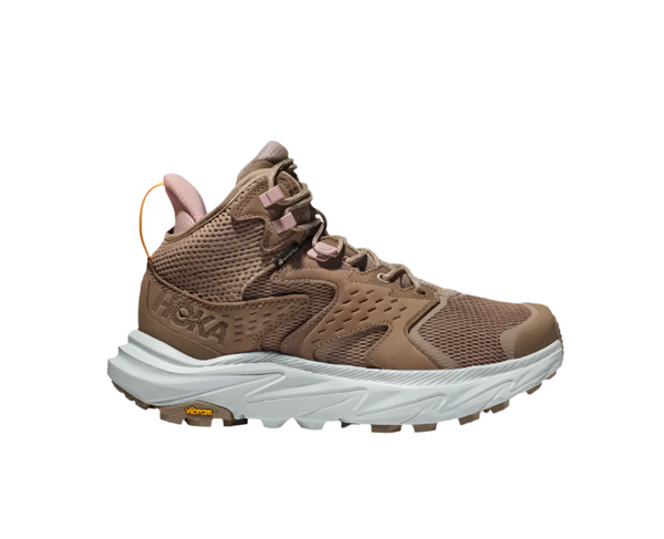 Hoka Women's Anacapa 2 Mid Gore-Tex Waterproof Hiking Boot Dune/Ice Flow