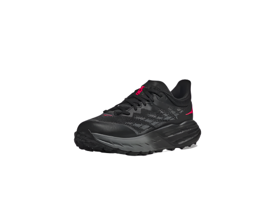 Hoka Women's Speedgoat 5 Gore-Tex Waterproof Trail Running Shoes Black/Black Side