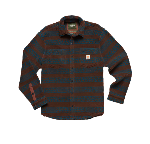 Howler Brothers Men's Allegheny Fleece Overshirt Closeout Mink Brown
