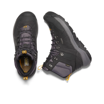 Keen Men's Revel IV Mid Polar Waterproof Winter Boot Black/Magnet Fancy View