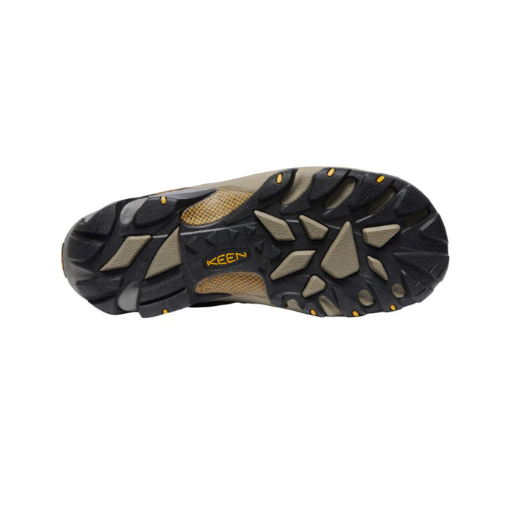 Keen Men's Targhee II Low Waterproof Hiking Shoe Cascade Brown/Golden Yellow Sole