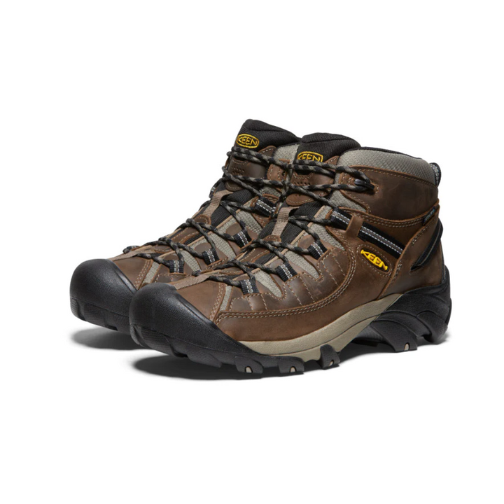 Keen Men's Targhee II Mid Waterproof Hiking Boot Shitake/Brindle Dual