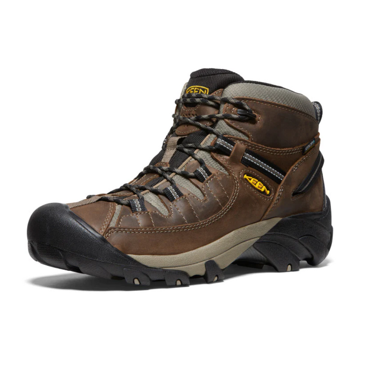 Keen Men's Targhee II Mid Waterproof Hiking Boot Shitake/Brindle Side