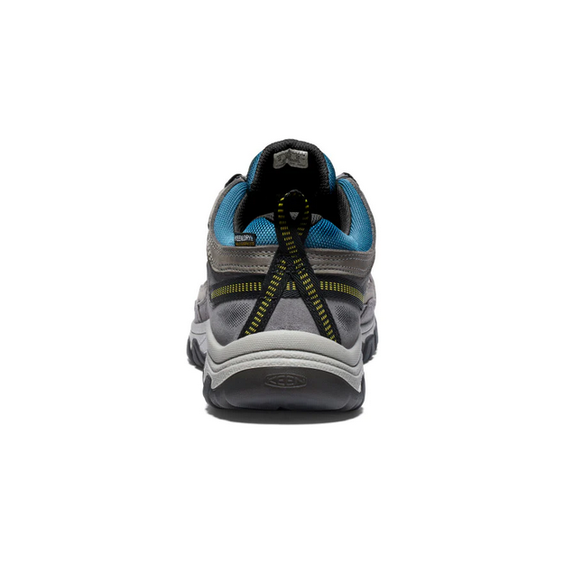 Keen Men's Targhee IV Low Waterproof Hiking Shoe Steel Grey/Antique Moss Heel