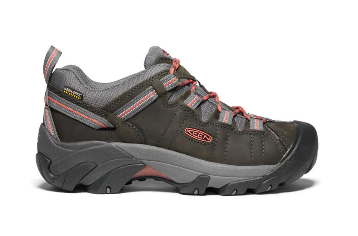 Keen Women's Targhee II Low Waterproof Hiking Shoe Magnet/Coral Side