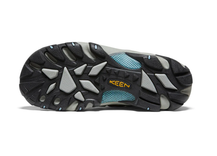 Keen Women's Voyageur Low Hiking Shoe Brindle/Alaskan Blue Sole
