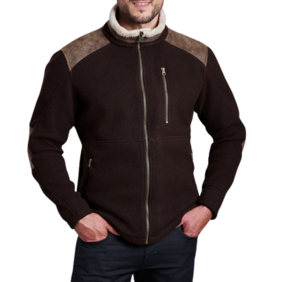 Kuhl Men's Alpenwurx Fleece Jacket Black Coffee
