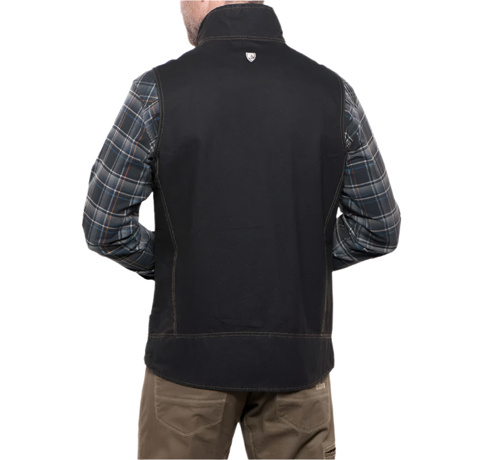 Kuhl Men's Burr Waxed Cotton Canvas Vest Espresso