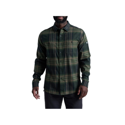 Kuhl Men's Fugitive Flannel Long Sleeve Shirt Dark Forest
