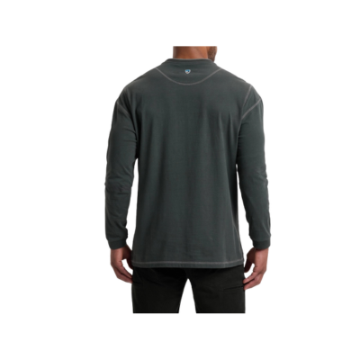 Kuhl Men's Kommando Crew Long Sleeve Shirt Carbon 2