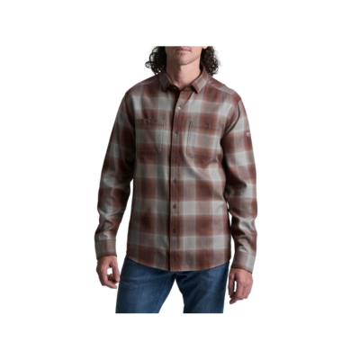 Kuhl Men's Law Flannel Long Sleeve Shirt Renegade Red
