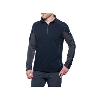 Kuhl Men's Revel 1/4 Zip Sweater Mutiny Blue/Steel