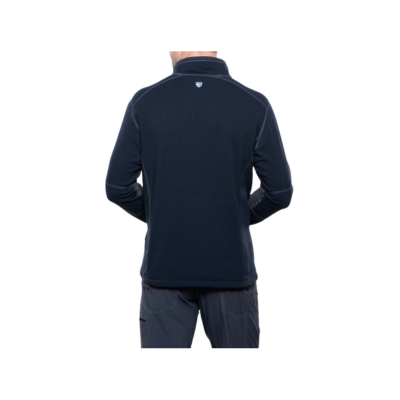 Kuhl Men's Revel 1/4 Zip Sweater Mutiny Blue/Steel 2