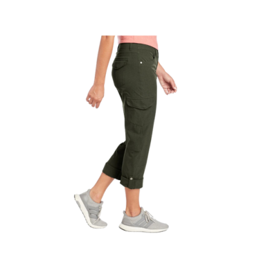 Kuhl Women's Freeflex Roll Up Pant Dark Moss 3