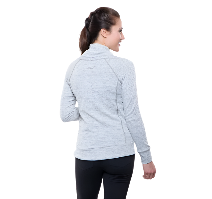 Kuhl Women's Lea Pullover Long Sleeve Cowl Neck Shirt Ash