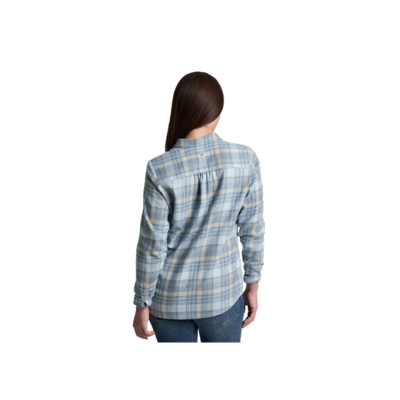 Kuhl Women's Whispr Flannel Shirt Winter Sky 2