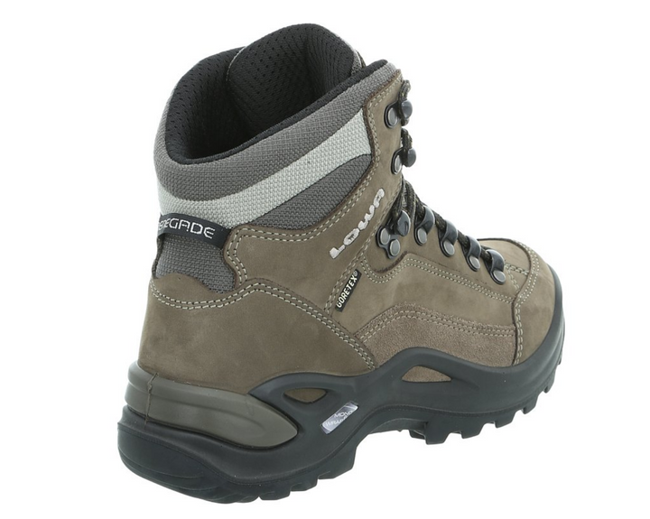 Lowa Women's Renegade GTX Mid Wide Width Waterproof Hiking Boot  Stone Vibram Sole