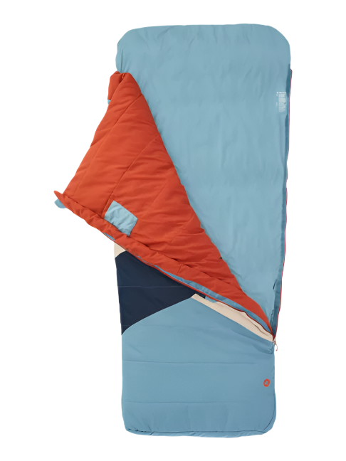 Marmot Idlewild 30 Camping Sleeping Bag Long Cascade Blue/Picante