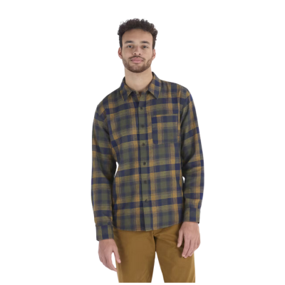 Marmot Men's Fairfax Novelty Lightweight Flannel Long Sleeve Nori Goolden Sun