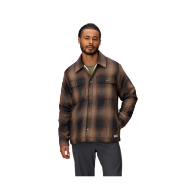 Marmot Men's Ridgefield Sherpa Flannel Shirt Jacket Black