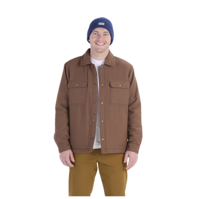 Marmot Men's Ridgefield Sherpa Flannel Shirt Jacket Pinecone