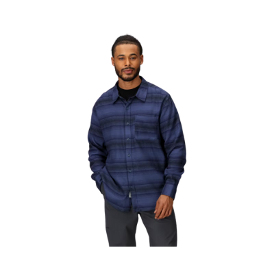 Marmot Men's Rush Creek Lightweight Flannel Long Sleeve Shirt Thunderhead