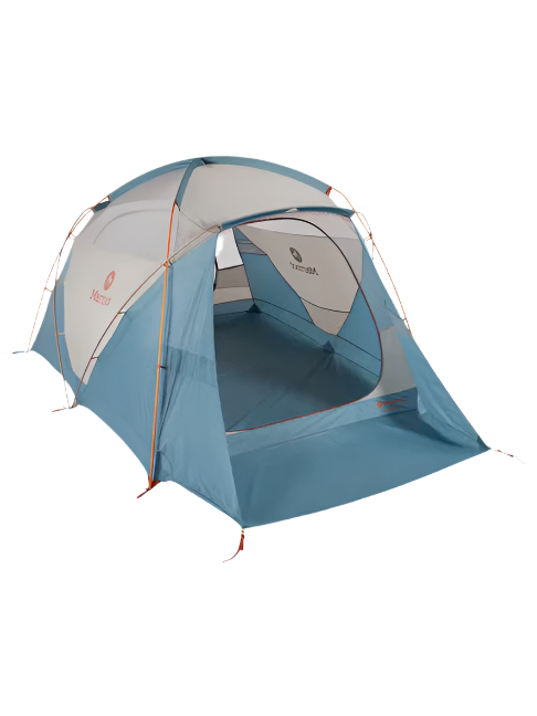 Marmot Torreya 4 Person Car Camping Tent Picante/Cascade Blue