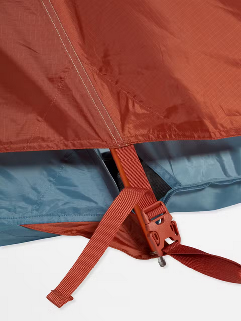 Marmot Torreya 4 Person Tent Picante/Cascade Blue Rainfly Buckles
