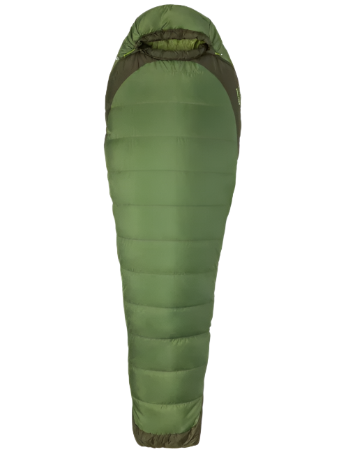 Marmot Trestles Elite Eco 30 Mummy Camping Sleeping Bag Long Left Zip Vine Green/Forest Night