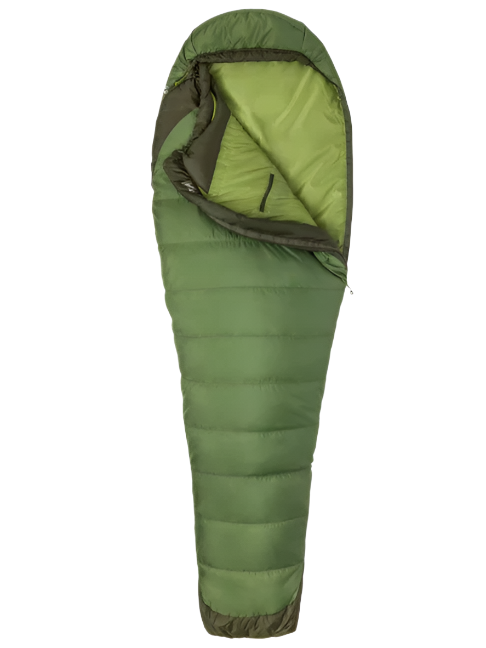 Marmot Trestles Elite Eco 30 Sleeping Bag Long Left Zip Vine Green/Forest Night