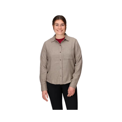 Marmot Women's Lightweight Flannel Long Sleeve Shirt Claystone Heather