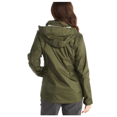 Marmot Women's PreCip Eco Waterproof Rain Jacket Nori wiith Hood