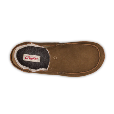 Olukai Men's Moloa Leather Slipper Kona Coffee