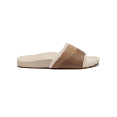 Olukai Women's Ho'Ala Slide Tan/Puka