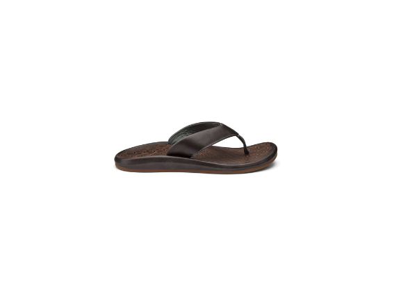 Olulkai Men's Ilikai Sandal Dark Wood