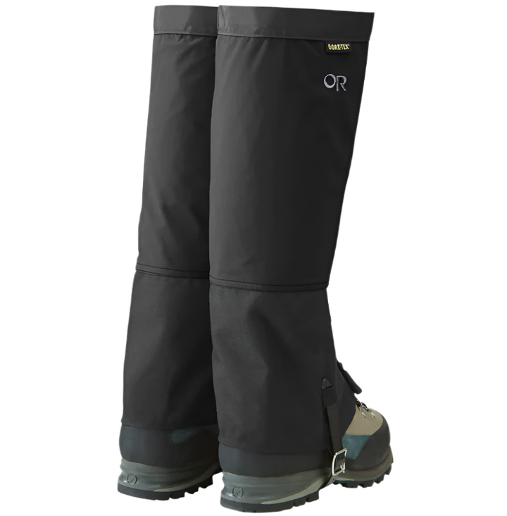 Outdoor Research Men's Crocodile Gore-Tex Waterproof Hiking Gaiters Black