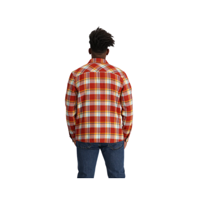 Outdoor Research Men's Feedback Flannel Twill Shirt Jupiter Plaid 2