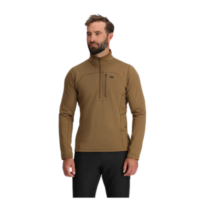 Outdoor Research Men's Vigor Grid Fleece Half Zip Coyote