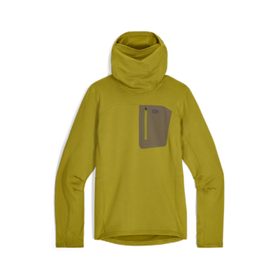 Outdoor Research Men's Vigor Grid Fleece Pullover Hoodie Rainforest