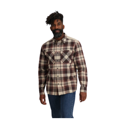 Outdoor Research Men's Wallingford Flannel Shirt Jacket Grounded Plaid