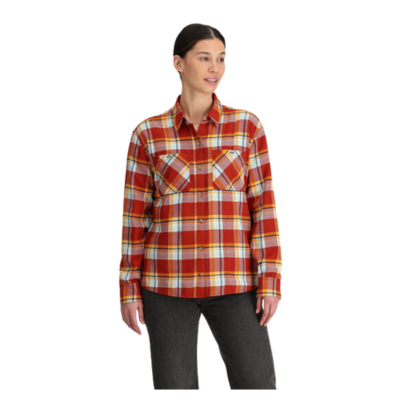 Outdoor Research Women's Feedback Flannel Twill Shirt Jupiter Plaid