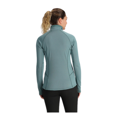 Outdoor Research Women's Vigor Grid Fleece Quarter Zip Jacket Neptune