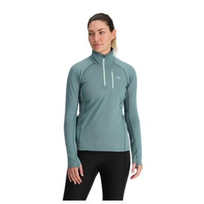 Outdoor Research Women's Vigor Grid Fleece Quarter Zip Neptune