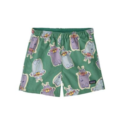 Patagonia Baby Baggies Shorts Marching Around Heartleaf Green