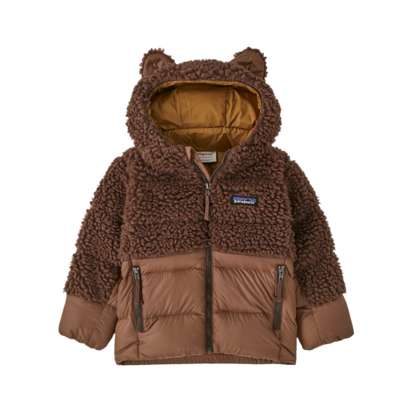 Patagonia Baby Hi Loft Fleece Insulated Winter Furry Friends Jacket Molasses Brown