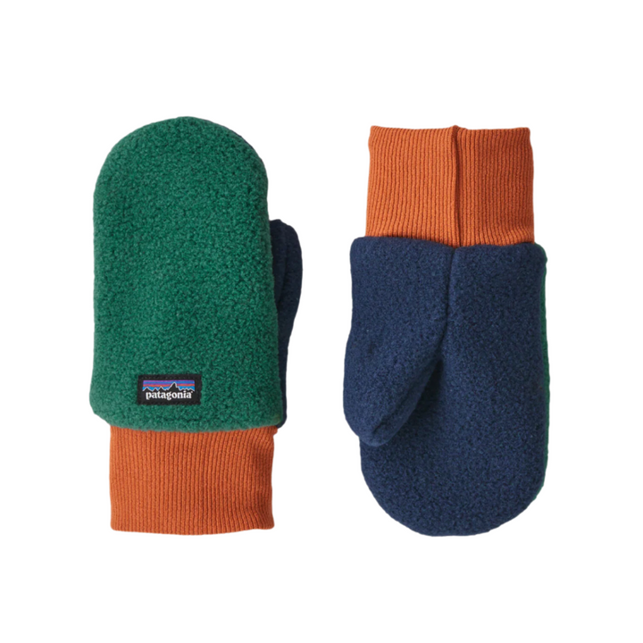 Patagonia Baby Pita Fleece Pocket Mittens Conifer Green