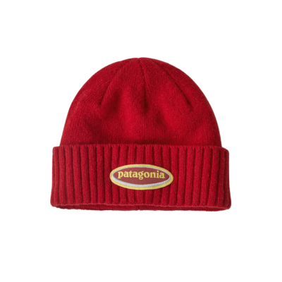 Patagonia Brodeo Beanie Oval Logo Amanita Red