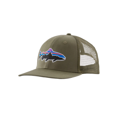 Patagonia Fitz Roy Trout Trucker Hat Basin Green