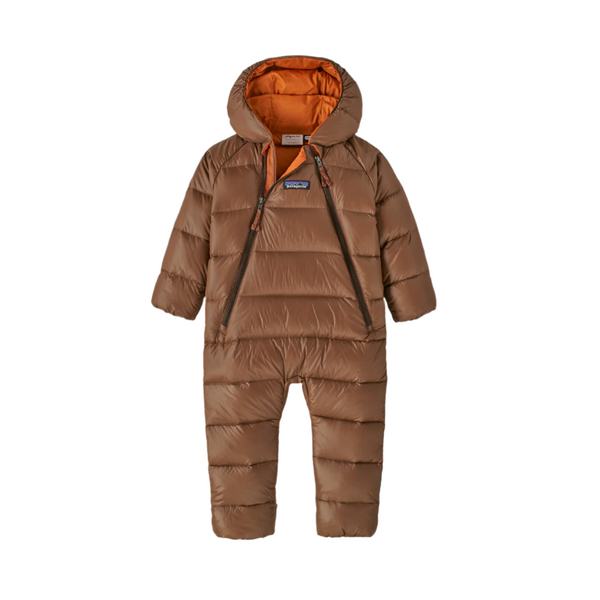 Patagonia Infant Hi Loft Down Sweater Bunting Molasses Brown
