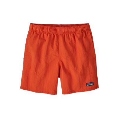 Patagonia Kid's Baggies Shorts 5in Lined Pollinator Orange